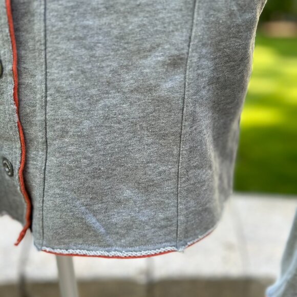 Sundance Womens Cardigan Sweater Grey Size L Button Detail - Picture 6 of 16